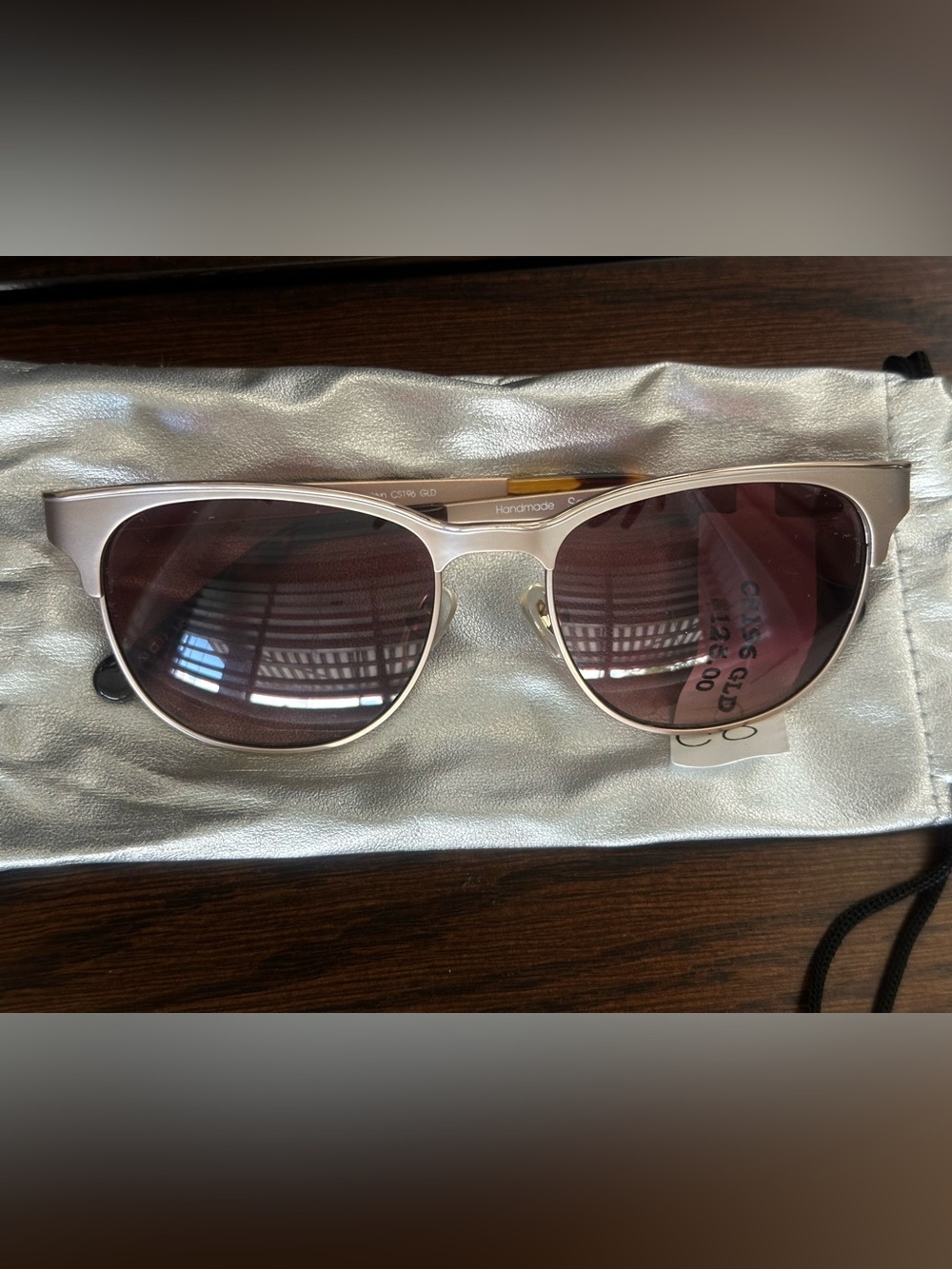 Vintage Sanford Hutton Colors In Optics Sunglasses CS196 GLD Gold NWT Pristine